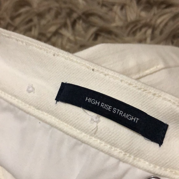 CK High Rise Straight-Sz 26-Cotton-White-Cut Distressed Cuffs - Picture 10 of 16